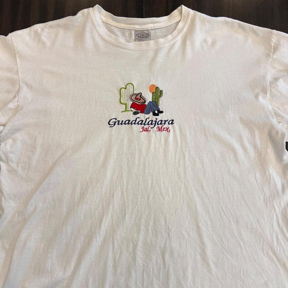Vintage Guadalajara Jalisco Mexico Embroidered Tshirt